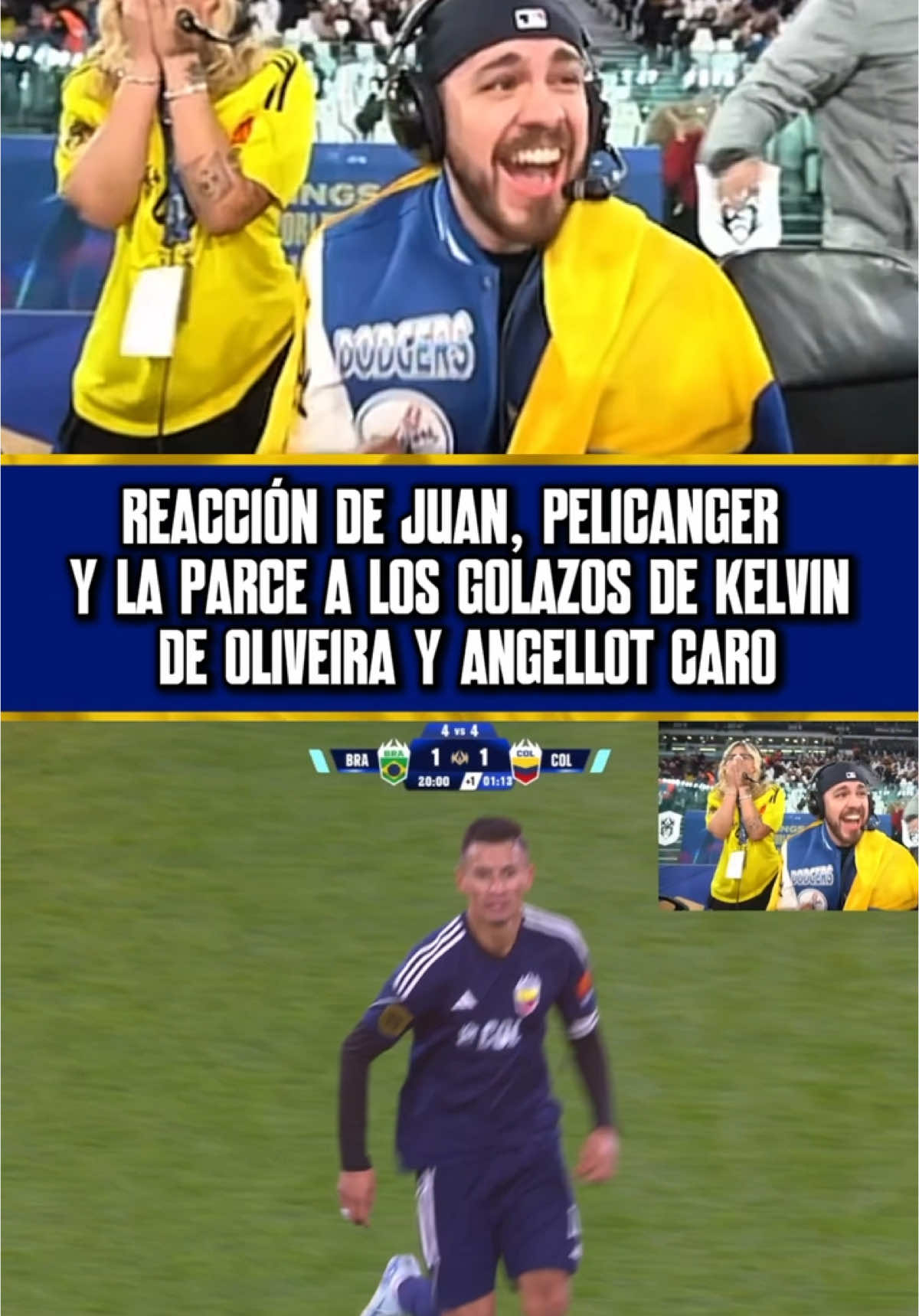 REACCIÓN DE JUAN GUARNIZO , PELICANGER Y LA PARCE A LOS GOLAZOS DE KELVIN DE OLIVEIRA Y ANGELLOT CARO EN LA FINAL DE BRASIL VS COLOMBIA @JuanSGuarnizo @TwitchWestCOL @Pelicanger @Gaules @Kings League Santander @Kings League InfoJobs Spain #juansguarnizo #westcol #gaules #pelicanger #laparce #kingsleague #kingsleagueamericas #fyp #parati #longervideos 