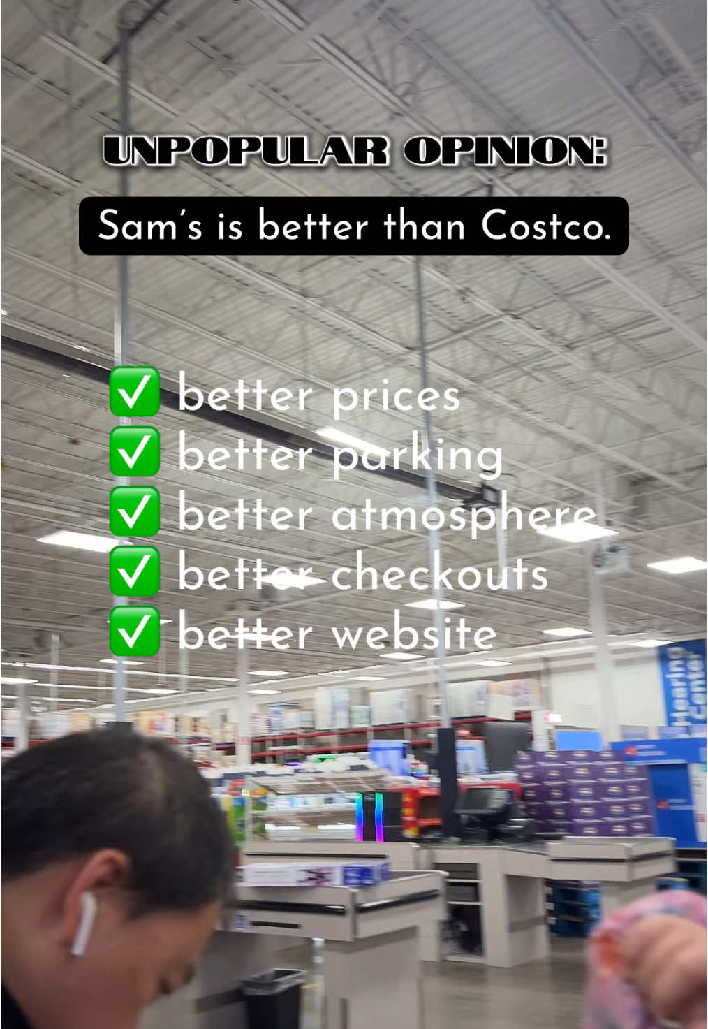 I have both a Costco and Sam’s Club membership and Sam’s is soooo much better. My anxiety spikes at Costco. 😬😰😭Nothing tops Sam’s Scan-N-Go. #samsclub #costco #samsvscostco 