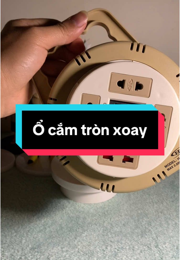 Ổ cắm điện tròn xoay Honjianda #ocamdien 