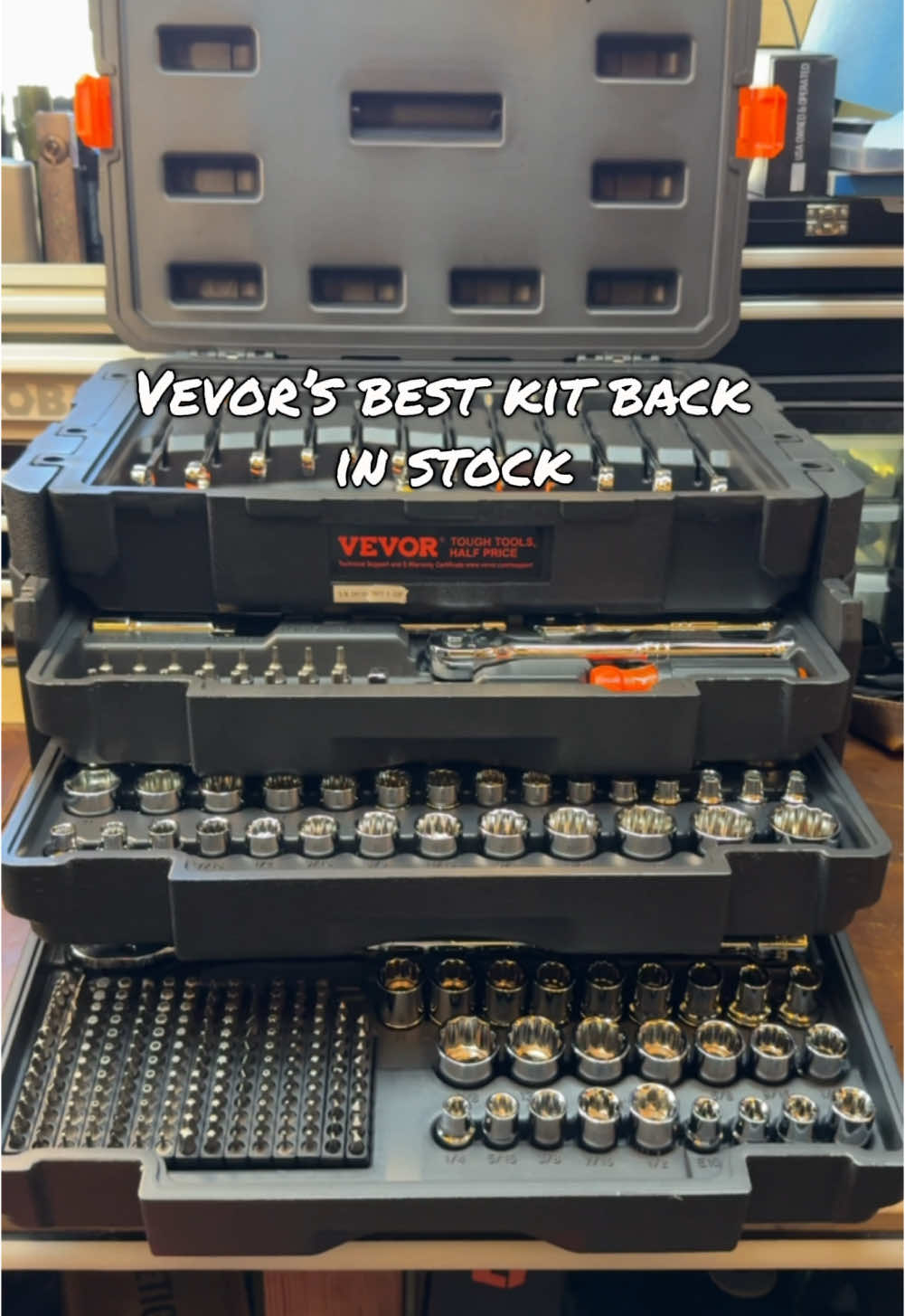 Vevor mechanic set #tools #powertools #mechanic #sockets #toolbox #bluecollar