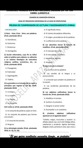 📚💡 ¡Comprensión Lectora y Razonamiento Verbal! ... recopilando preguntas de exámenes pasados de la ESFM. 📝✨ link en los comentarios encontrarás este y más material de estudio, No te pierdas este maravilloso material, ni tampoco los lives ... estaremos resolviendo dudas. ¡Vamos todos juntos hacia el éxito! 🚀  #ComprensiónLectora #RazonamientoVerbal #ESFM #ExámenesPasados #Solucionario #EstudioEficaz #AprenderEsDivertido #TipsDeEstudio #ÉxitoAcadémico #PrepárateConNosotros #ExamenESFM #Estudiantes #ConsejosDeEstudio #MotivaciónEstudiantil #EstudioInteligente #PreparaciónExámenes #ÉxitoEstudiantil #AprenderJugando #desafíointelectual 