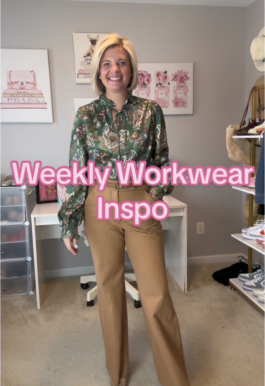 Hoping this makes getting dressed this week for work a little bit easier! #winterworkwear #trouserstyles #businesscasualoutfits #whattoweartowork #weeklyworkoutfits 