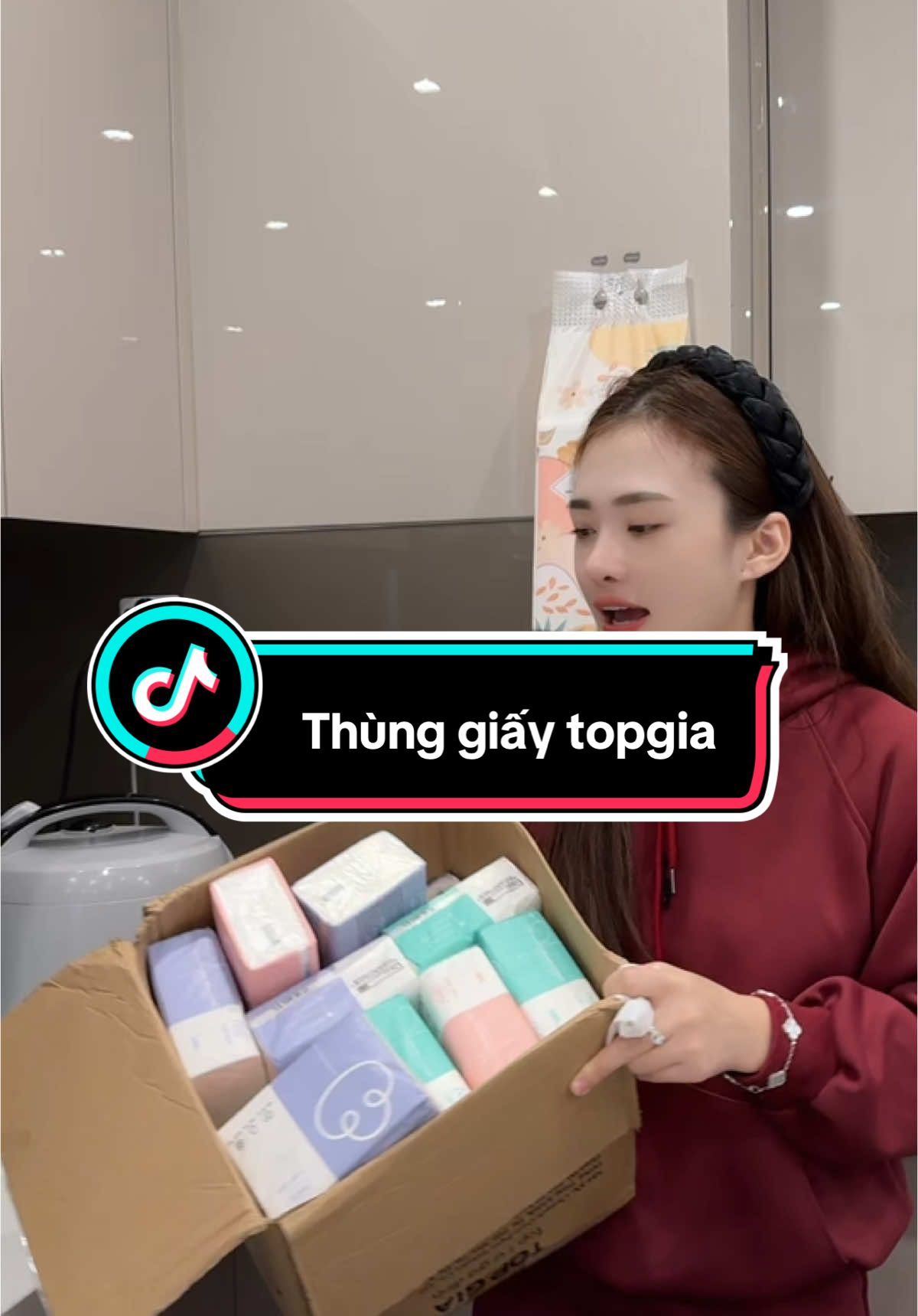 Thùng 30 bịch giấy ăn topgia #hiengiadung 