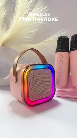 Wireless mini karaoke with microphone. Super cute and handy pa. #minikaraoke #minikaraokemicrophone #portablekaraoke #wirelesskaraokespeaker #fyp 