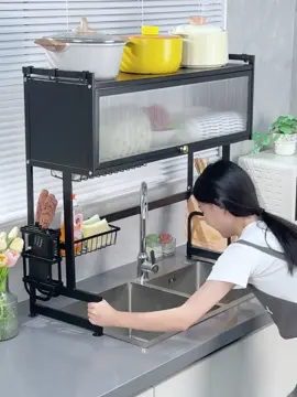 Kệ để chén đĩa thông minh có nắp đậy. #dogiadungthongminh #SamTetBaoVui #TikTokShopTet #giadungtienich #dogiadung