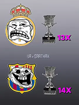 trofeos del Real Madrid versus el Barcelona humillado el barça