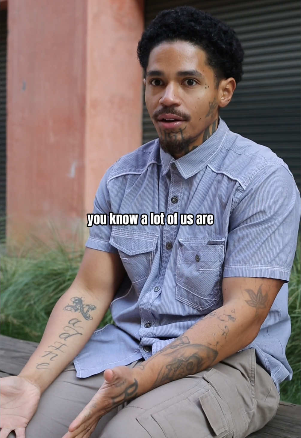 One thing about people in prison is a core link between childhood trauma. Nicholas's dad went to prison when he was a child and then Nicholas went to go live with his mother who struggled intensely with addiction. When he was a youth, he was racially profiled and wrongfully arrested for a crime he didn't do. Sitting in juvenile, his mom could not come pick him up because she was high on drugs. He stayed in juvenile for months and ended up joining a gang for protection inside when he kept getting picked on. This led him down a trajectory where he spent 11 years in prison. While inside, however he made a difference. Vulnerability can be a way that people can hurt you, but once you own your truth, tell your whole story, get rid of shame, and put everything out there, you take away people's power to hurt you. And you heal. What we judge in others we cannot accept in ourselves. Honest vulnerability is your superpower. Your story is your power. Nicholas @kidwitdacamera_free has only been out of prison for 2 years and is doing INCREDIBLE work. He's started his own film and production company @forever23production and has helped create content with @antirecidivismcoalition that humanizes incarcerated people.