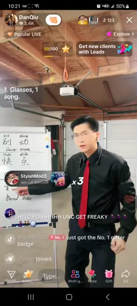 yall he on live teaching mandarin 🤣 #fyp #tiktokshop  #