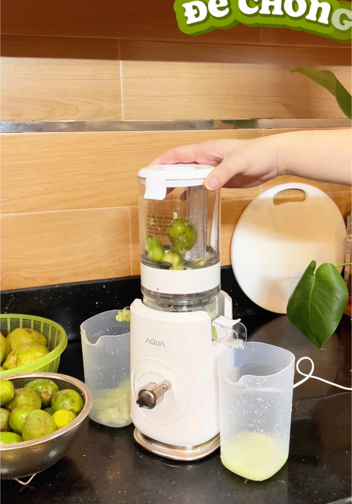 Tết nhất ăn nhiều đồ nóng, bổ sung nước ép cho thực đơn hàng ngày còn gì bằng hehe 🥰🥰 #nhabunday #aqua #mayepchamaqua 