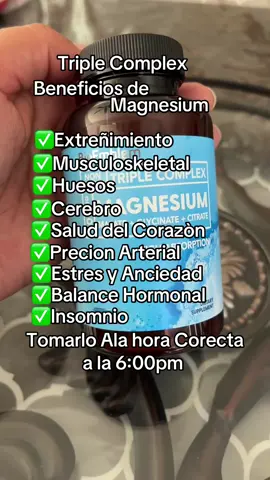 Triple Complex Magnesium #triplecomplexmagnesium #magnesium #magnesio #fypシ゚viral #fypシ 
