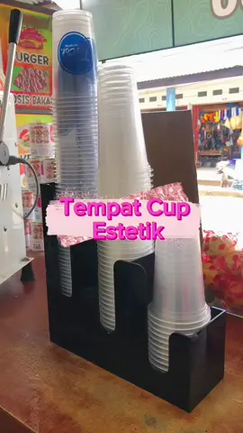 yang jelas cup kamu jadi rapii #estehjumbo #tempatcup #rakcupminuman #esteh 