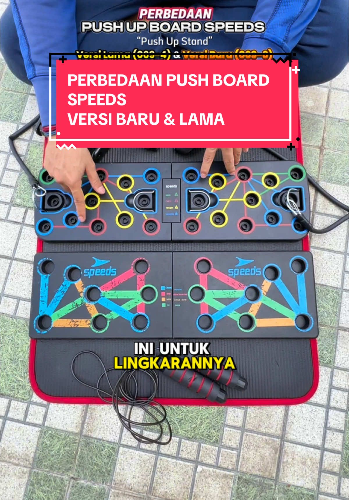 Perbedaan Alat Push Up Board Speeds Versi Baru (069-6) & Versi Lama (069-4). Alat Push Up Board Stand Bar Dari Speeds bisa kamu dapatkan di keranjang kuning video ini! #pushupstand #pushupstandbar #alatpushup #pushupboard #pushupboardspeeds #pushupworkout #alatolahraga #rafiz 
