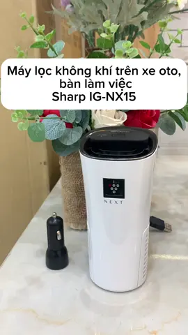 Máy lọc không khí trên oto và bàn làm việc Sharp IG-NX15 hàng nội địa Nhật #maylockhongkhi #sharp #ig_nx15 #thietbigiadung #hangnoidianhatban #xuhuong #viral 