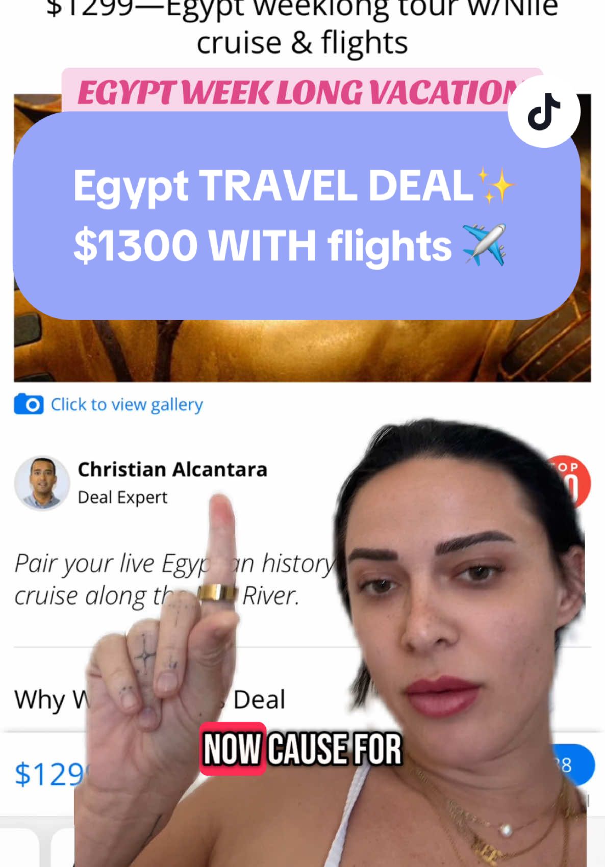 This Egypt travel deal is so affordable at $1300! 6 nights accommodation, Nile River cruise with ALL meals, guided tours AND flights! #traveltiktok #traveldeals #budgettravel #traveldeal #traveldealplug #allinclusive #traveltok #cheaptravel #egypt #egypttravel #travelegypt #giza #pyramidsofgiza #cairo #aswanegypt 