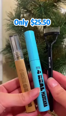 Mascara set with lash serum, mascara and lash separator for thicker, more defined lashes