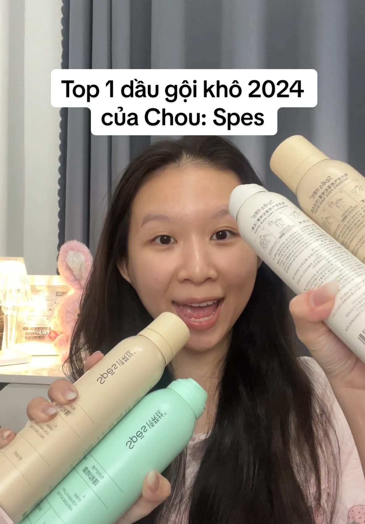 Tết đi chơi lười gội đầu xịt cho lẹ nha mấy nữ🙋‍♀️ #chouchinchan #daugoikho #spes 