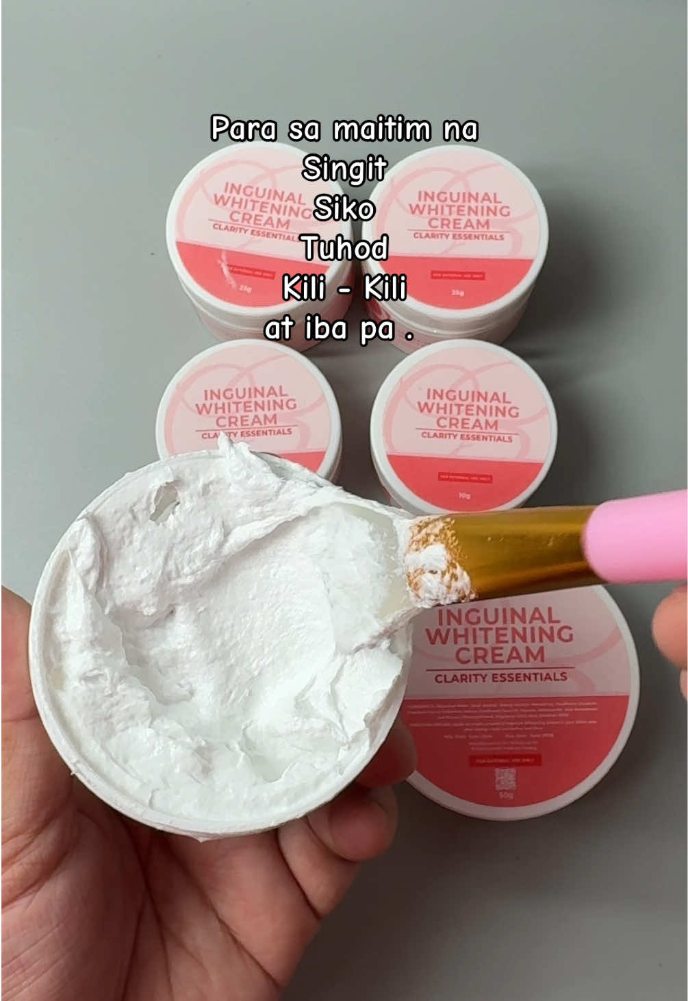 Clarity Essentials - Inguinal Whitening Cream pampa puti ng singit , siko , tuhod , kili kili at iba p . #inguinalwhiteningcream #whiteningcream #skincare 