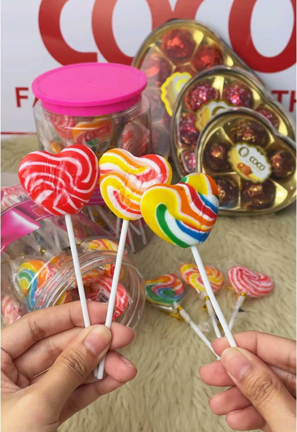 Restock! Best-seller Coco Heart-shaped Lollipop for only ₱105 with 30 PCs/jar! Limited Stocks Only! #heartlollipop #lovelollipop #lollipop #lollipopcandy #candy #heartcandy #cocofood #lootbags #ValentinesDay #sweets 