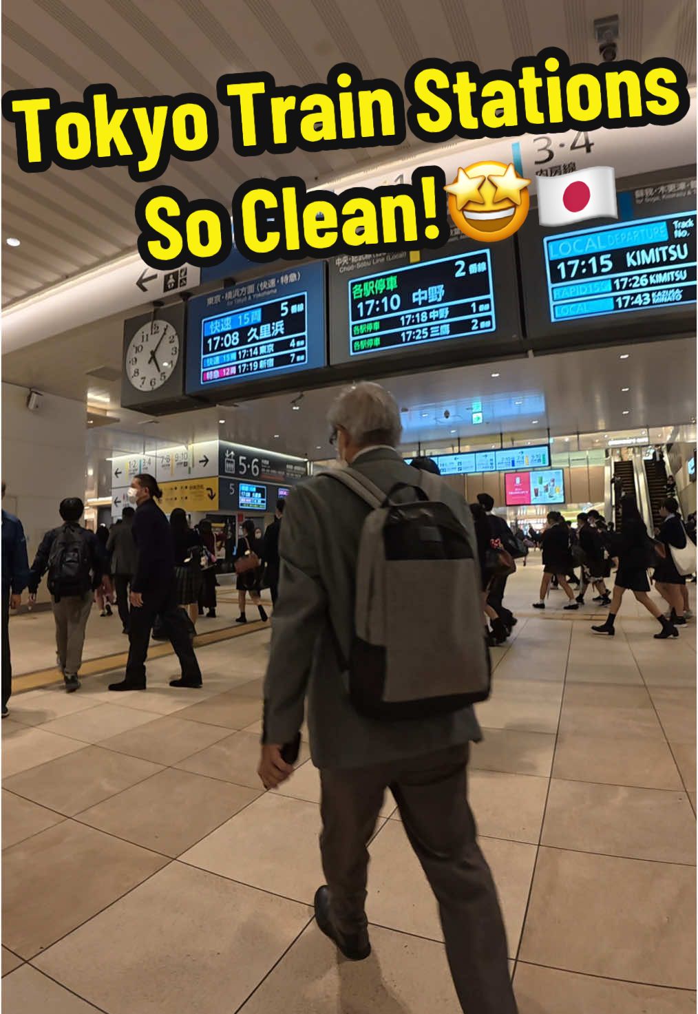 Strolling through a Tokyo train station—impeccably clean, incredibly organized, and a true testament to Japan’s attention to detail. 🚶‍♂️✨ # #walkingthrough #tokyo #japanrailway #train 