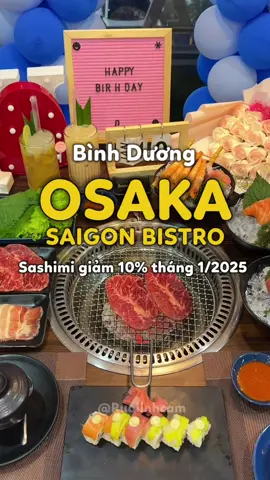 Một chiếc nhà hàng có sashimi ngon, còn được giảm 10% nữa ✨🍣 #rualinhcam #saigon #xuhuong #fyp #sg #food #reviewdoan #saigonangi #ancungtiktok #viral #tiktok #osakasaigonbistro #binhduong 