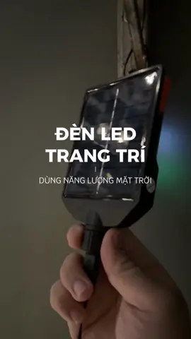 Cái đèn led trang trí chạy bằng năng lượng mặt trời này nó tiện cực 👌🏻 #anhbeoriviu 