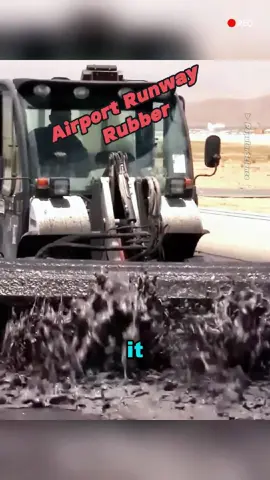 Airport runway rubber cleaning #education #technology #machinery #unique #world #popularscience #interesting #fyp 