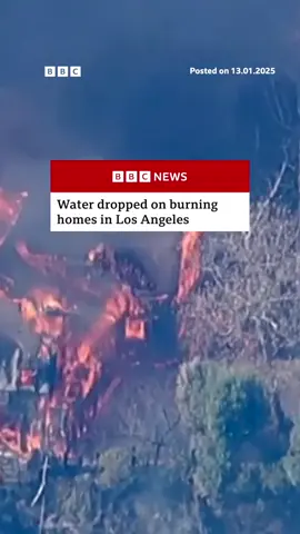 The wildfires in southern California have left some neighbourhoods in LA looking like 