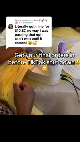 Replying to @AshaurisAura🧚🏾‍♀️💕🪐🌸🍸 #portablesewingmachine #fyppppppppppppppppppppppp #tiktokshop #fypシ゚viral 