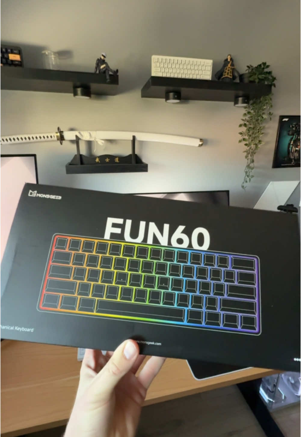 FUN60 PRO HE, 8000hz, 0,01mm for 40$ 😳 @monsgeek.eu #setup #GamingSetup #desksetup #techtok #setupgaming #fyp 