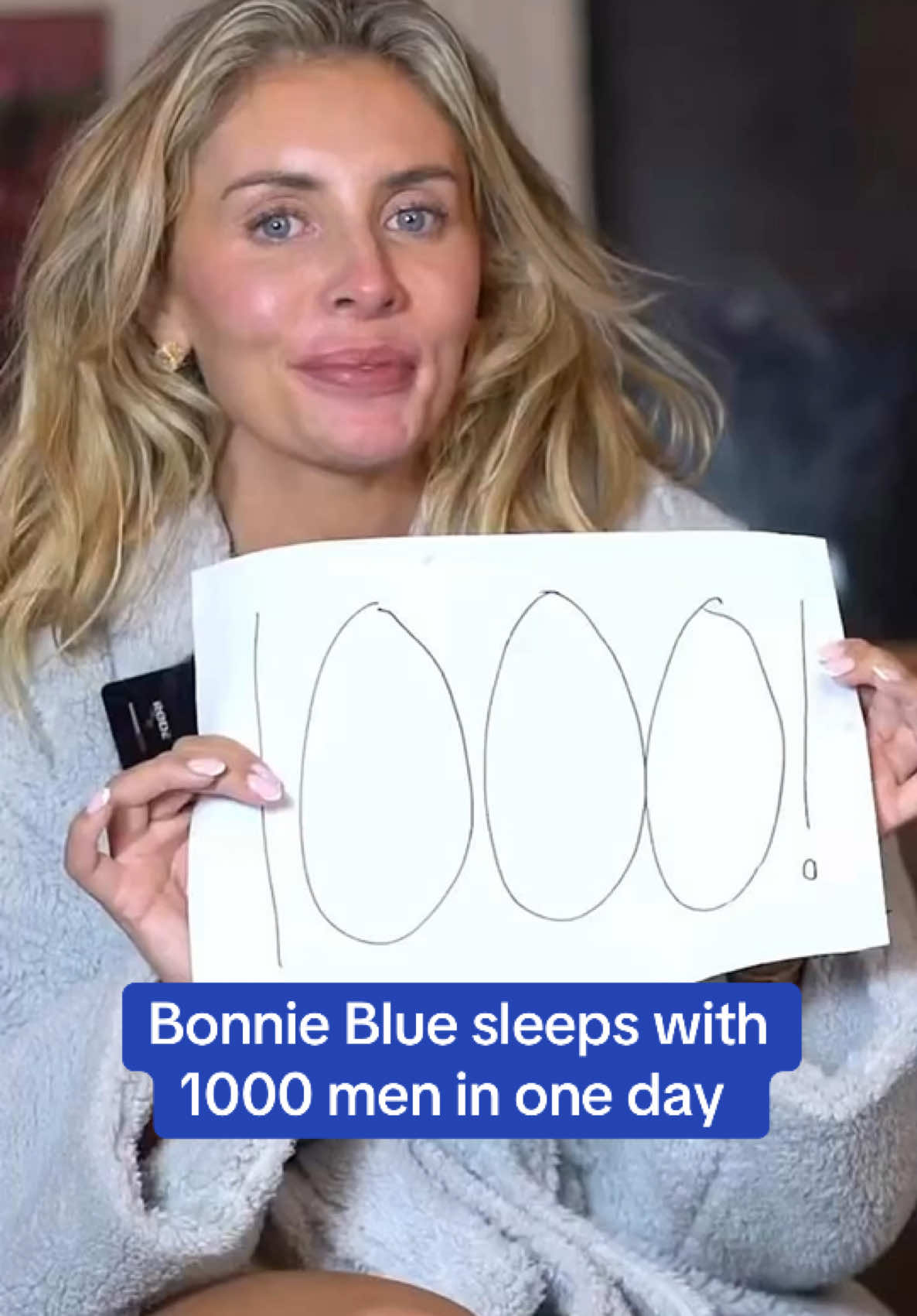 Controversial adult star Bonnie Blue claims she broke a record when she slept with 1057 men in one day.  The model invited the men to a location in central London, and stayed there for 12 hours straight. #bonnieblue #controversial #news 