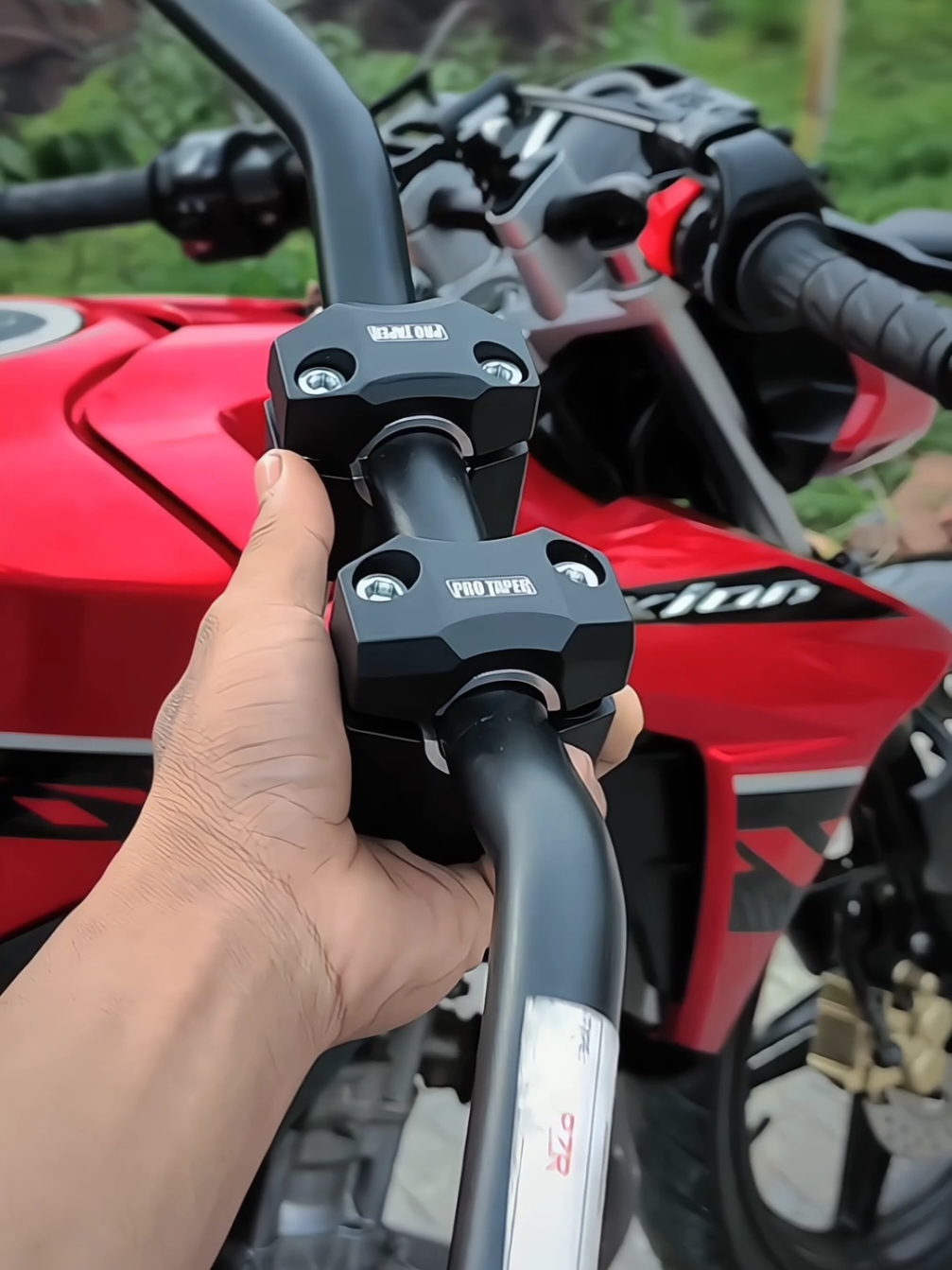 Satu set StangRzr Adaptor Jalu plus peninggi stang Tebal, #stangrzradaptorjalu 
