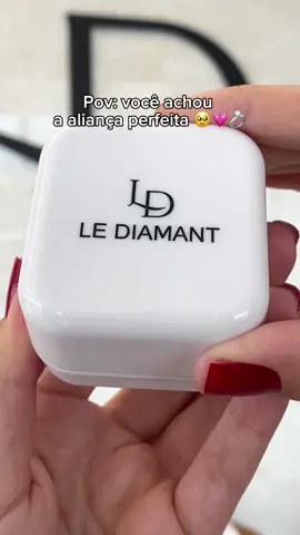 Aliança mais linda que essa impossível 😮‍💨💗 #aliança #aliançasdenamoro #rosa #namorada 
