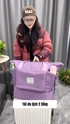 Túi đựng đồ cỡ lớn, đựng đồ đi du lịch, treo vào vali tiện lợi #tuidulich #tuidulich2tang  #tuidulichchongnuoc #giadungtienich #samtetbaovui 