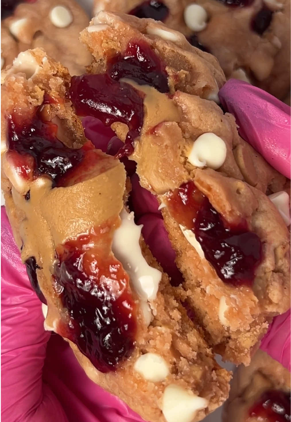 The best Peanut Butter & Jelly cookies in the 🌎 (if Tik Tok ceases to exist, this type of content and all my recipes will be moving to the Instagram linked in my bio 🫶🏽) #peanutbutterjelly #peanutbuttercookies #peanutbutterandjellycookies #cookiesoftiktok #pbj #stuffedcookies #bakingtiktok #smallbusinessbaker #fyp 