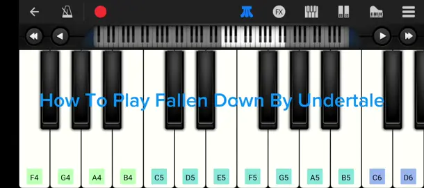 How To Play Fallen Down By Undertale #fyp #how #to #play #fallen #down #by #undertale #perfect #piano #tutorial 