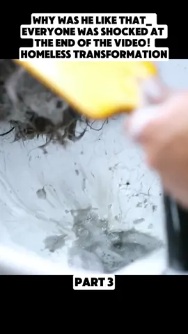 Why Was He Like That Everyone Was Shocked at The End Of The Video ! Homeless Transformation Part 3 #fyp #hair #hairstyle #asmr #haircut #hairtransformation 