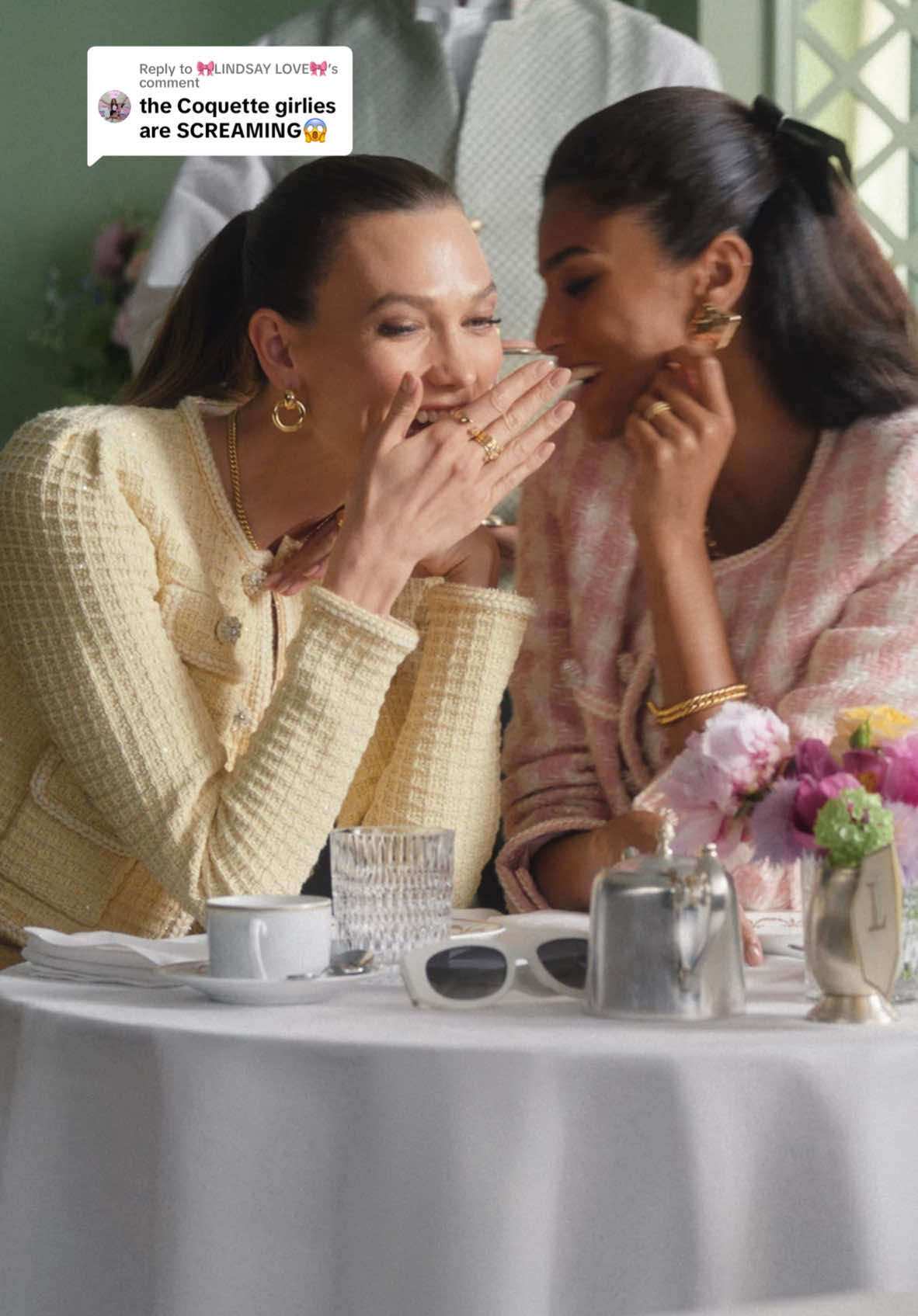Replying to @🎀LINDSAY LOVE🎀 Today calls for something sweet! Tell your friends #EsteeLauderxLaduree is here. #BeautyCollaboration #LimitedEditionMakeup #Laduree @Maison Ladurée 