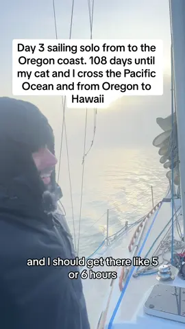 Day, three sailing solo from Portland, down the Columbia River to the Oregon coast for the final stage of the refit.  ##sailinglife##sailing##fyp##dream##solosailing