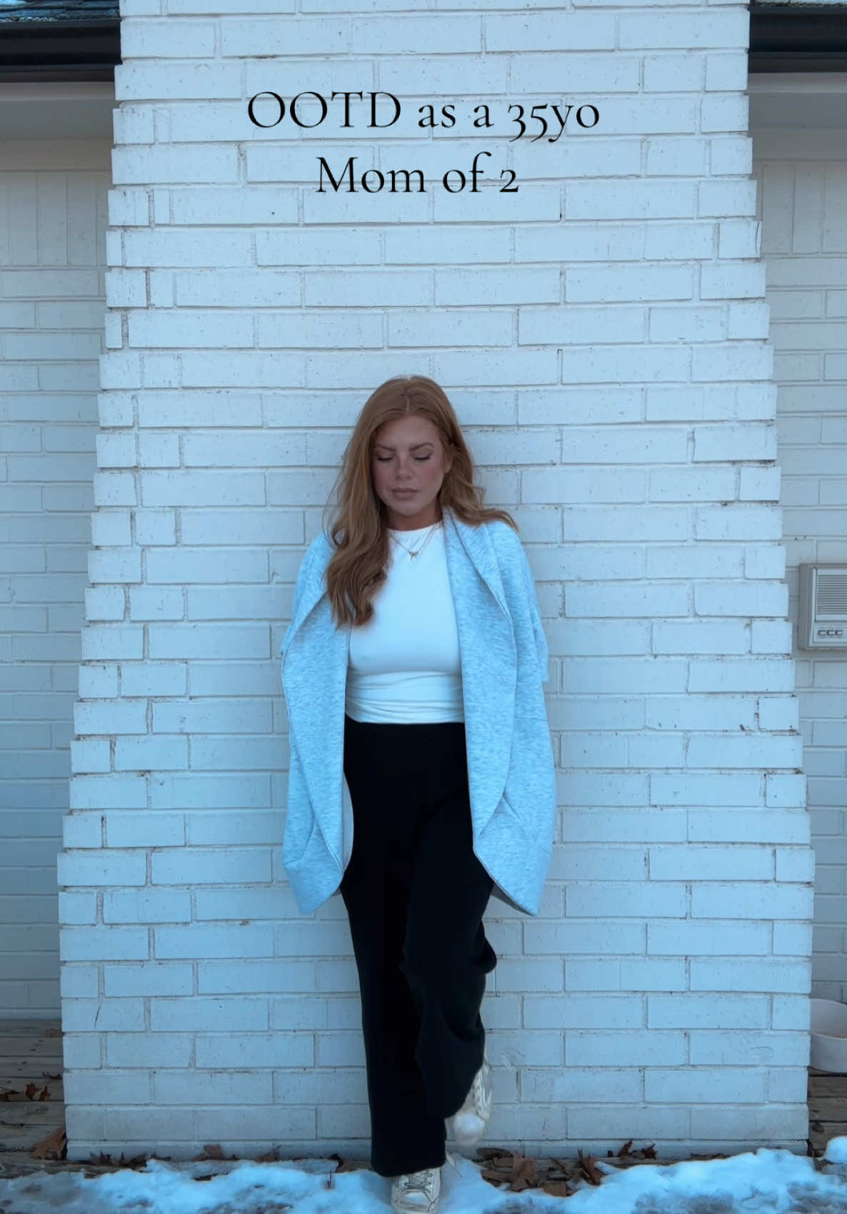 Trying really hard not to bust my 🍑 on the ice 😅 @TJ Maxx @Amazon @Golden Goose @AutometOfficial #OOTD #momoutfits #casual #outfit #amazon #fyp 