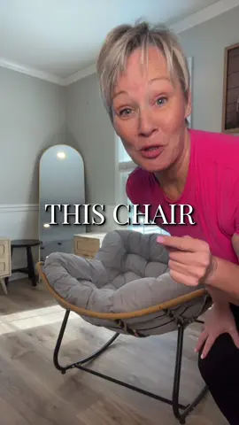 This rocking Papasan chair is so big, and so comfortable! And did I mention that it rocks?!?!  #newyearnewaura #rockingchair #papasanchair #outdoorfurniture #homefurnishing #patiofurniture #dormroom #recroom 