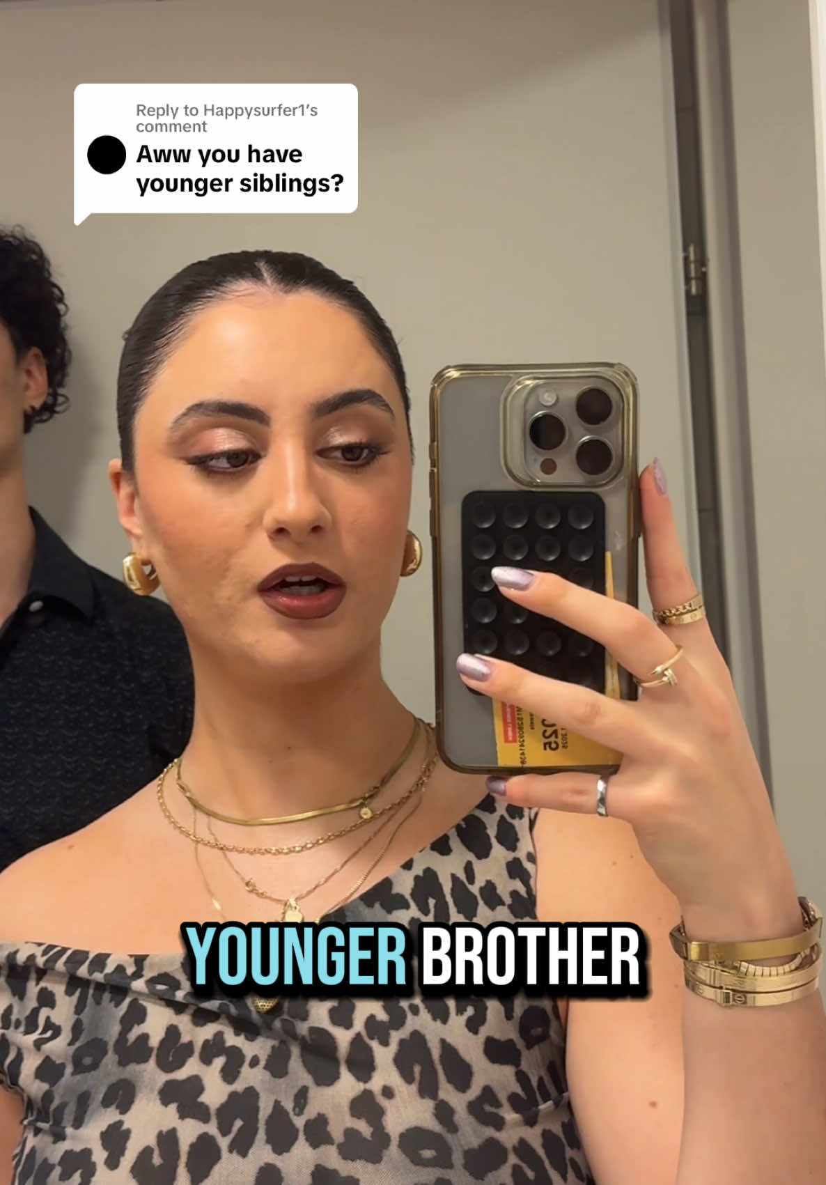Replying to @Happysurfer1 and he will always be the BABY of the family 🥹😭 #silbings #brothersister #relatable 