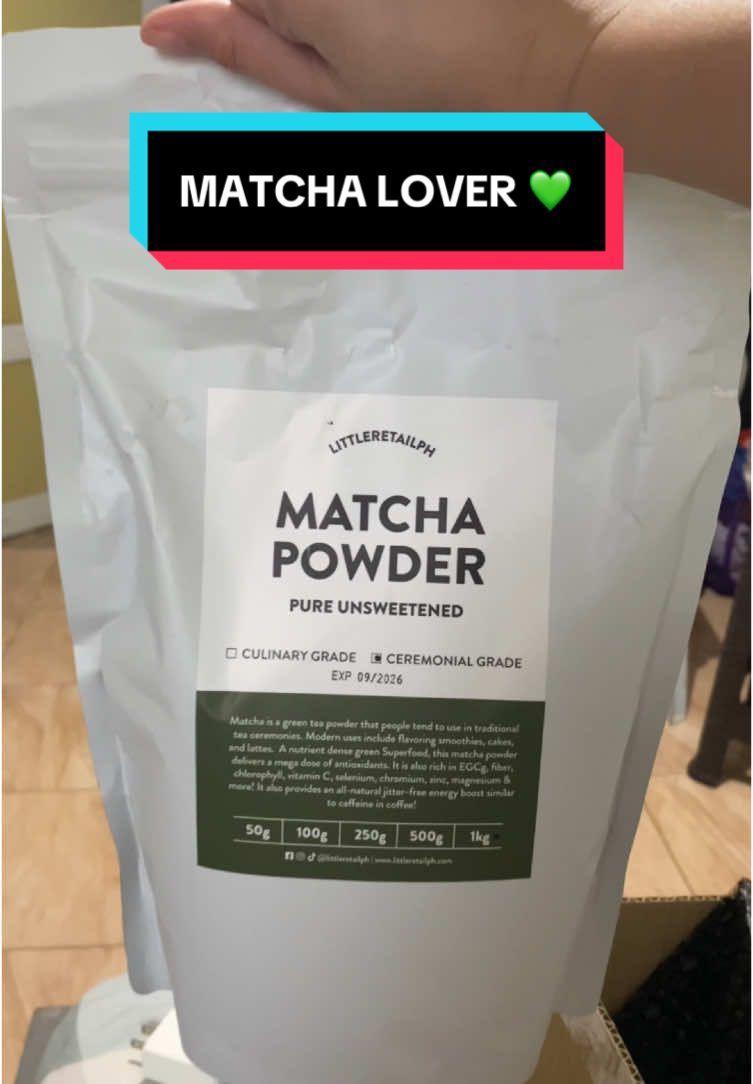 Unbox with me my 1kg Matcha Powder 💚 #matcha #matchalover #littleretailph 