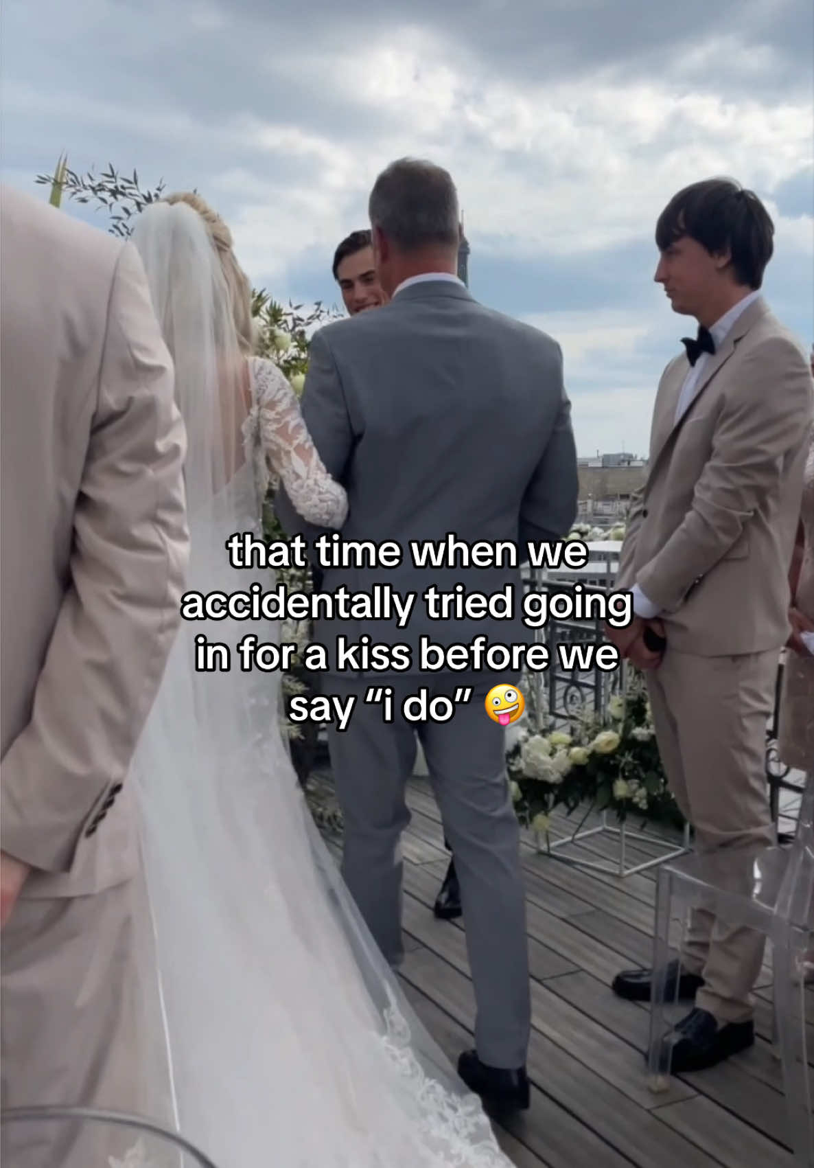 not us forgetting we have to wait to kiss each other 😂😂😭 #couplecomedy #wedding #couple #couplegoals 