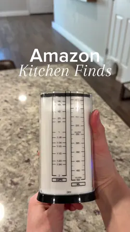 Never waste any ingredients again with this push measuring cup 🙌🏻 Shop this find on my Amazon Kitchen Finds List! #amazon #amazonfinds 