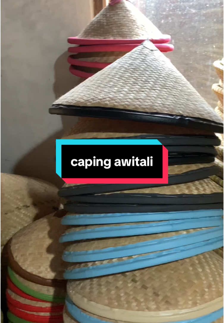 caping petani anak dewasa awitali#caping #cetok #anyamanbambu #fyp 