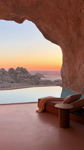 The most incredible place in the world for me! Desert Rock in Saudi Arabia @desertrockresort designed by the talented @studiopaoloferrari  What is your top place to visit in the world? #saudiarabia #travel #traveltiktok #design #architecture #dreams #sunset #beautiful 