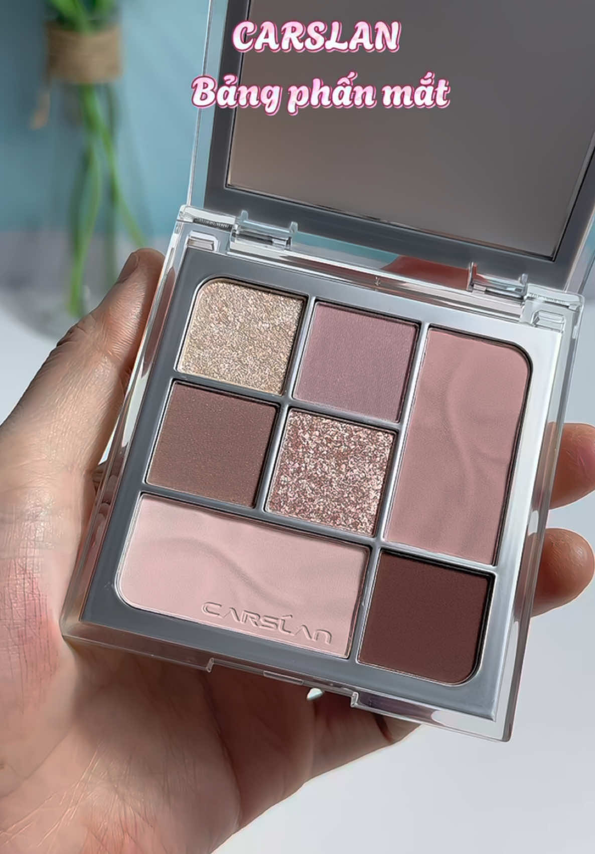 mê makeup tone hồng thì k nên bỏ qua bảng mắt này của nhà Carslan nha #hongugc #xuhuongtiktok #carslan 