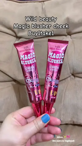 Ang ganda ng pagkapink niya parang barbie look lang | #magicblusher #wildbeauty #blushon #buy1take1 