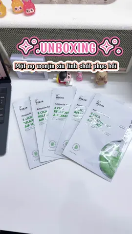 Mặt nạ Wonjin 🫧🥰 chăm da đón Tết thui nè  𐙚 #wonjin #matna #matnawonjin #xuhuong #review #fyp #unboxing #goclamdep #viral 