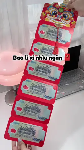 Tết ai lì xì này chắc vui xỉu 😝 #baolixi #tet2025 #tetmaiman #xuhuong #imquynhnhu 